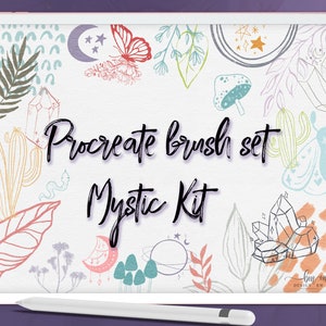 Procreate Stamp Brushes - Mystic Boho Stamps for iPad Procreate - Decorative Stamps for Design