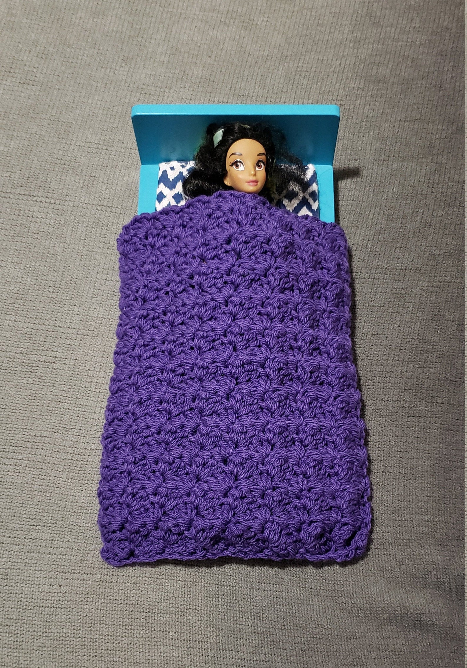 Crocheted Barbie Doll Afghan/12 inch Doll Blanket | Etsy
