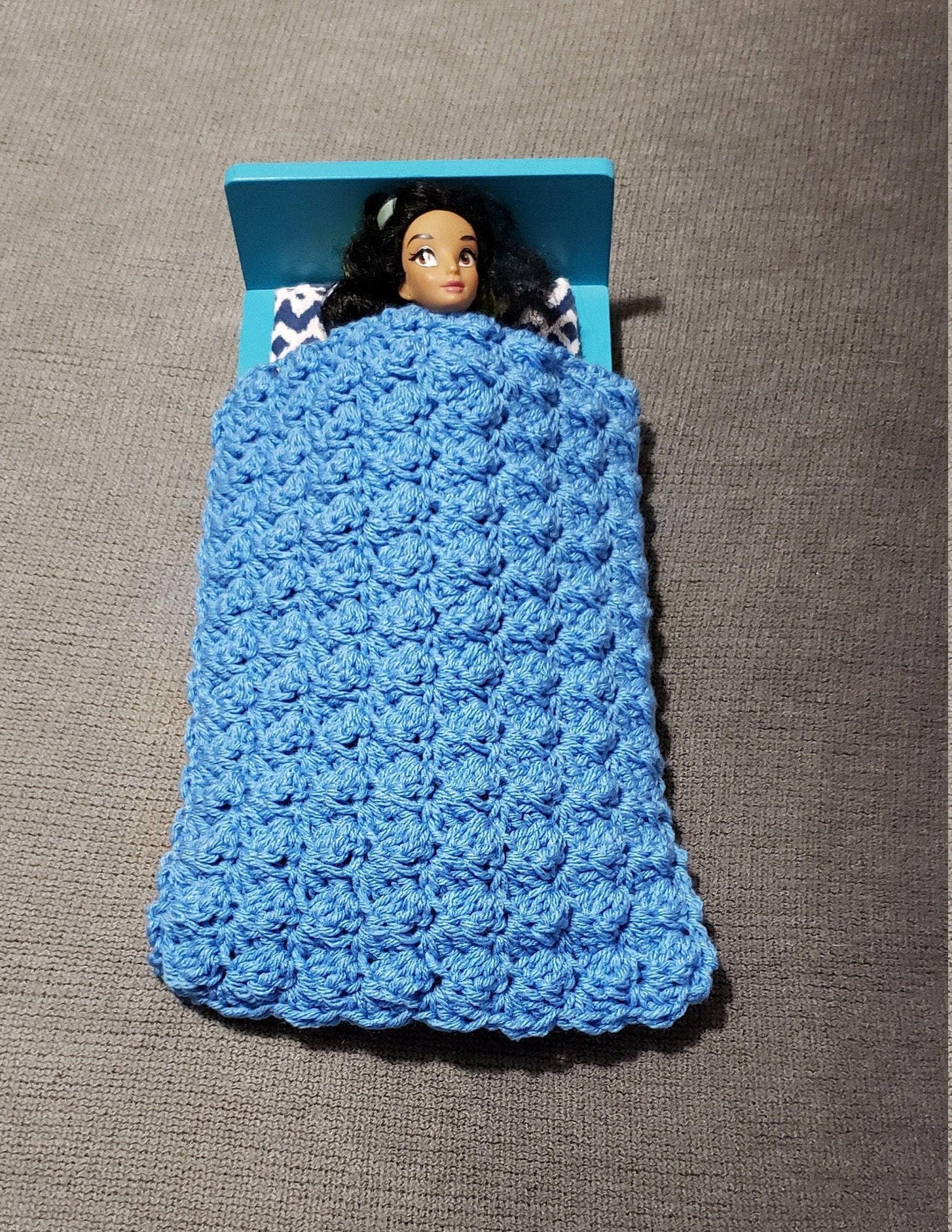 Crocheted Barbie Doll Afghan/12 inch Doll Blanket | Etsy