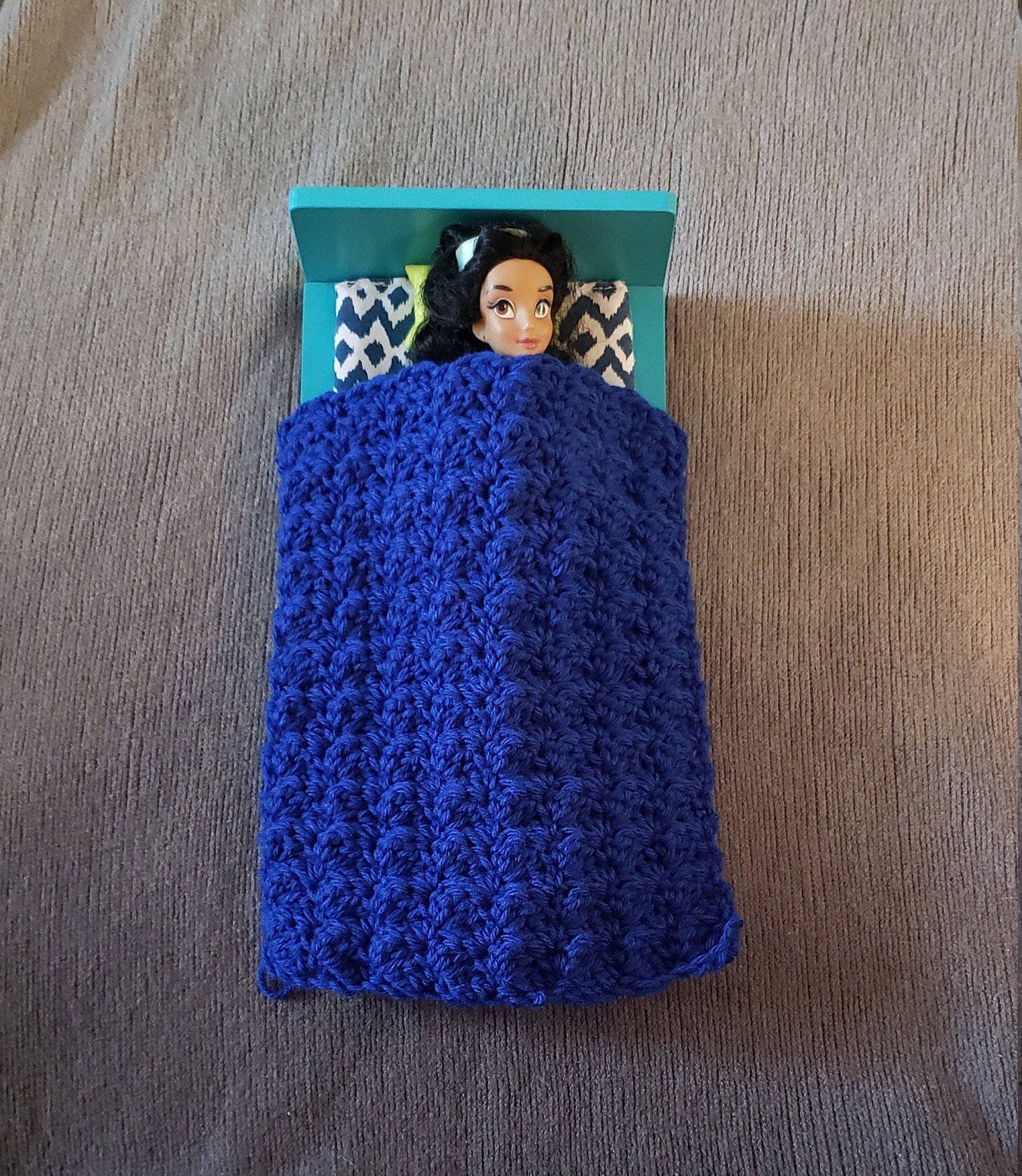Crocheted Barbie Doll Afghan/12 Inch Doll Blanket Etsy