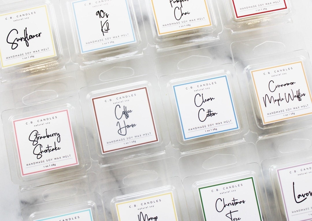 Wax Melt Samples, 100 Soy, Handmade, Multiple Scents, Ecofriendly