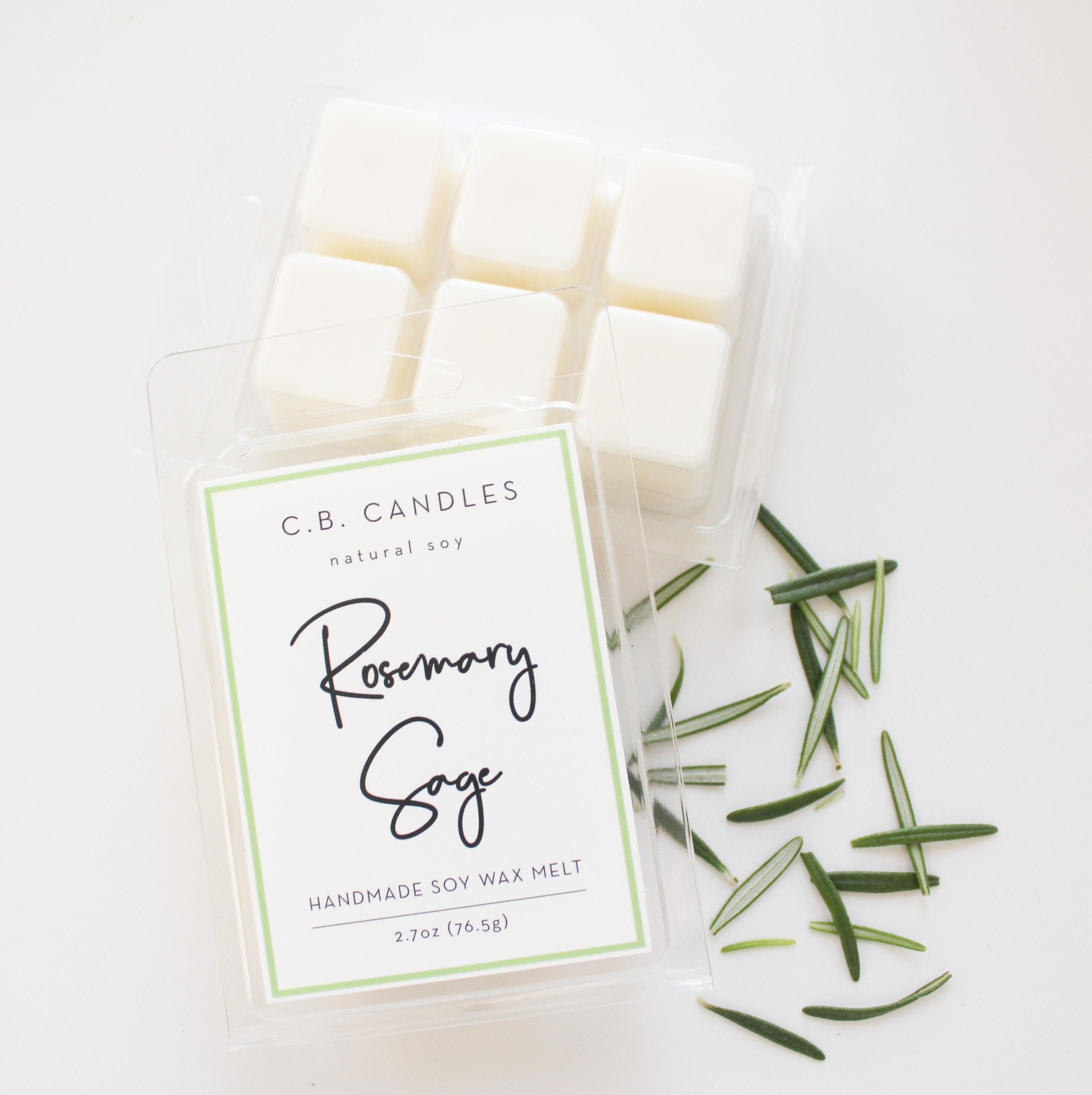 Cypress & Sage Soy Wax Melts 2.6oz 6 cubes Hand Poured with  Fragrant/Essential Oils!, Woodsy Wax Melts, Nature Wax Melts