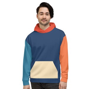 424 multicolor sale colorblocked oversized hoodie