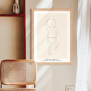 Geburtsposter im Maßstab 1:1, Personalisiertes Babyposter, NeugeborenenPoster im Maßstab 1:1, Geburtsgeschenk, Geburtsgeschenk, Baby Wandkunst, Kinderzimmer Deko