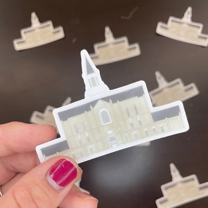 Calcomanía del Templo de Taylorsville • Calcomanía impermeable y resistente a los rayos UV para computadora portátil, botella de agua, teléfono, Escrituras • Regalo para jóvenes, primaria y misionero