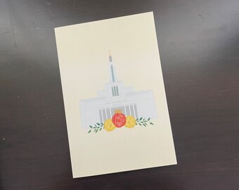 Draper Temple Floral Journal • Regalo per missionari, battesimo, giovani, ministero • Quaderno per conferenza generale, studio delle Scritture, chiesa