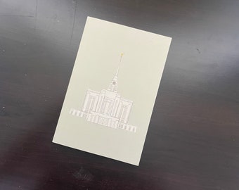 Diario Tan del Tempio di Ogden • Regalo per missionari, battesimo, giovani, ministero • Quaderno per conferenza generale, studio delle Scritture, chiesa