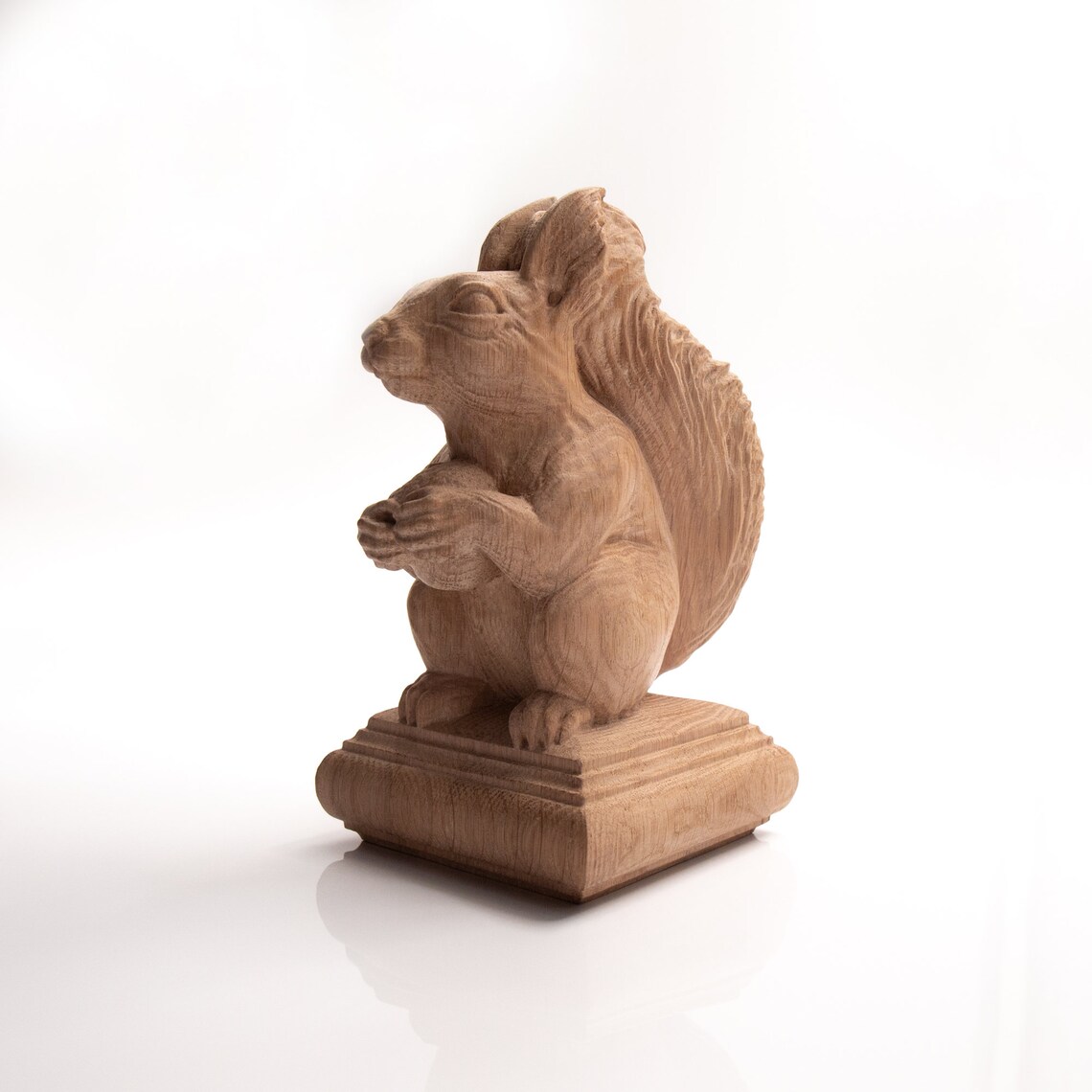 Finial Squirrel Decorative Carved Newel Post Cap Etsy