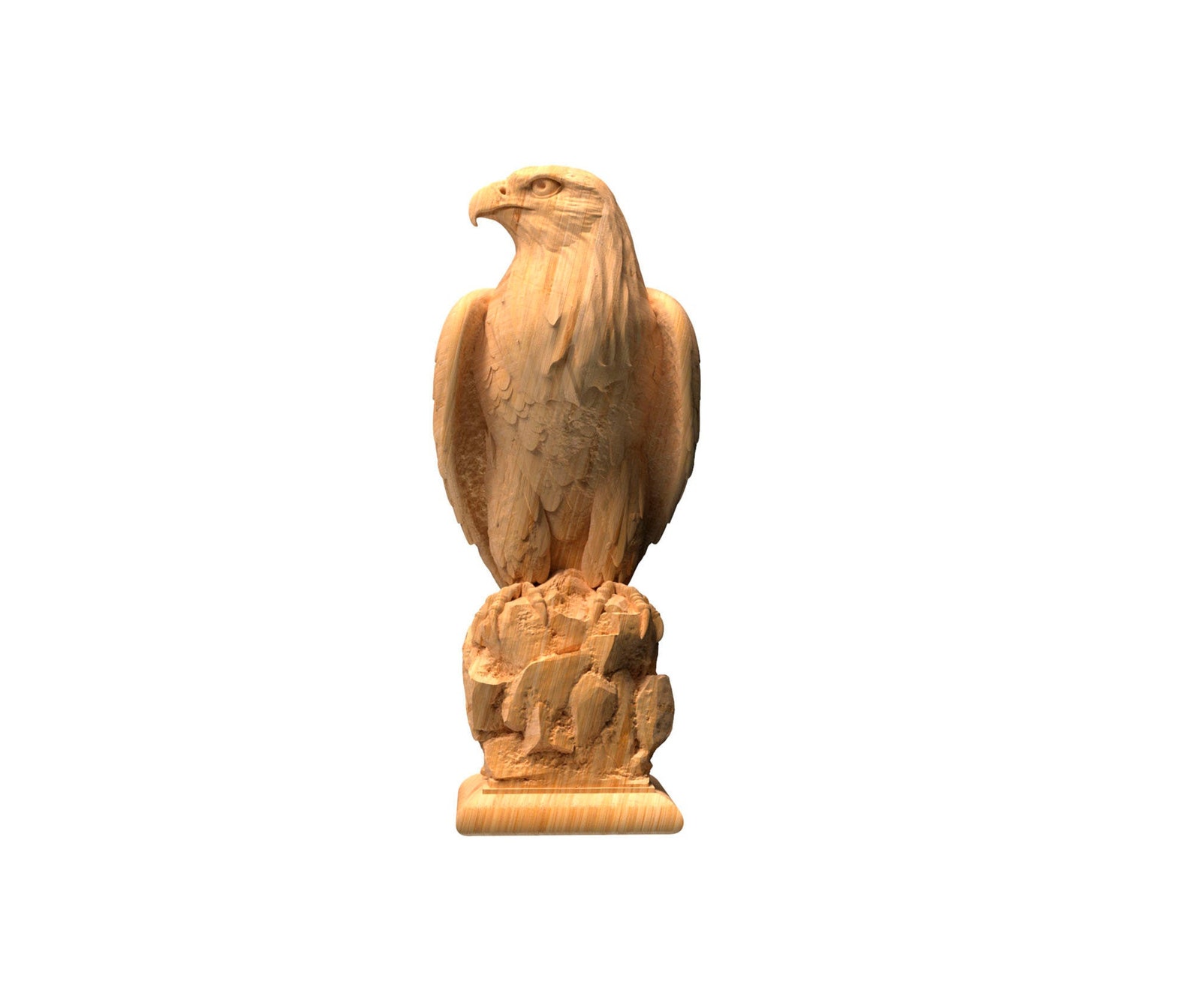 Hawk Wood Carving Carved Hawk newel post topper Wooden Bird | Etsy