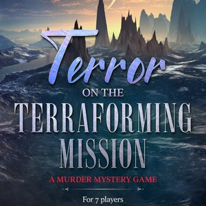 Science Fiction Murder Mystery Game for 7 players (Download), For Family Games Night, Zoom Party, Team Building Event, Bachelorette Party