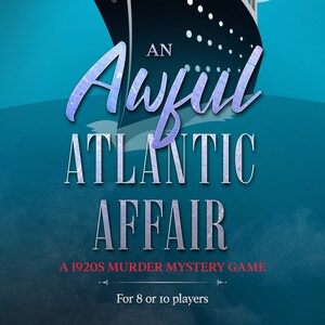 1920s Murder Mystery Game for 8 or 10 players, Download, For Family Games Night, Zoom Party, Team Building Event, Bachelorette Party etc.