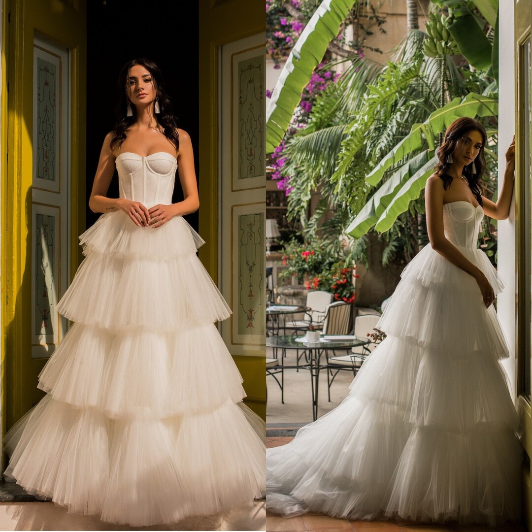 Sweetheart Wedding Dress 60 Size XS. Wedding Dress, Ruffle Bridal