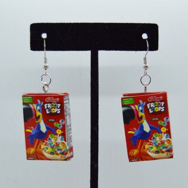 Froot Loop Earrings | Mini Brand Earrings | Food Earrings | Fun Earrings | Mini food | Mini items | Miniature