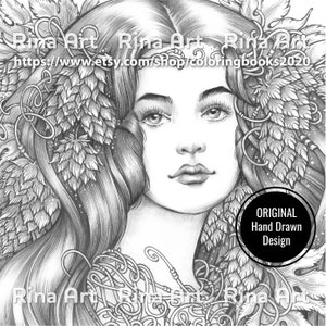 Hop | Coloring Page | Printable Adult Colouring Pages Book | Download Grayscale Illustration JPG, PDF