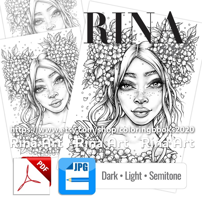 Hydrangea | Coloring Page | Printable Adult Colouring Pages Book ...