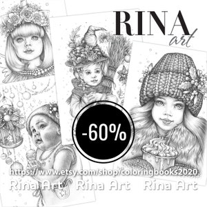 Sets 11 | Coloring Page | Printable Adult Colouring Pages Book | Download Grayscale Illustration PDF