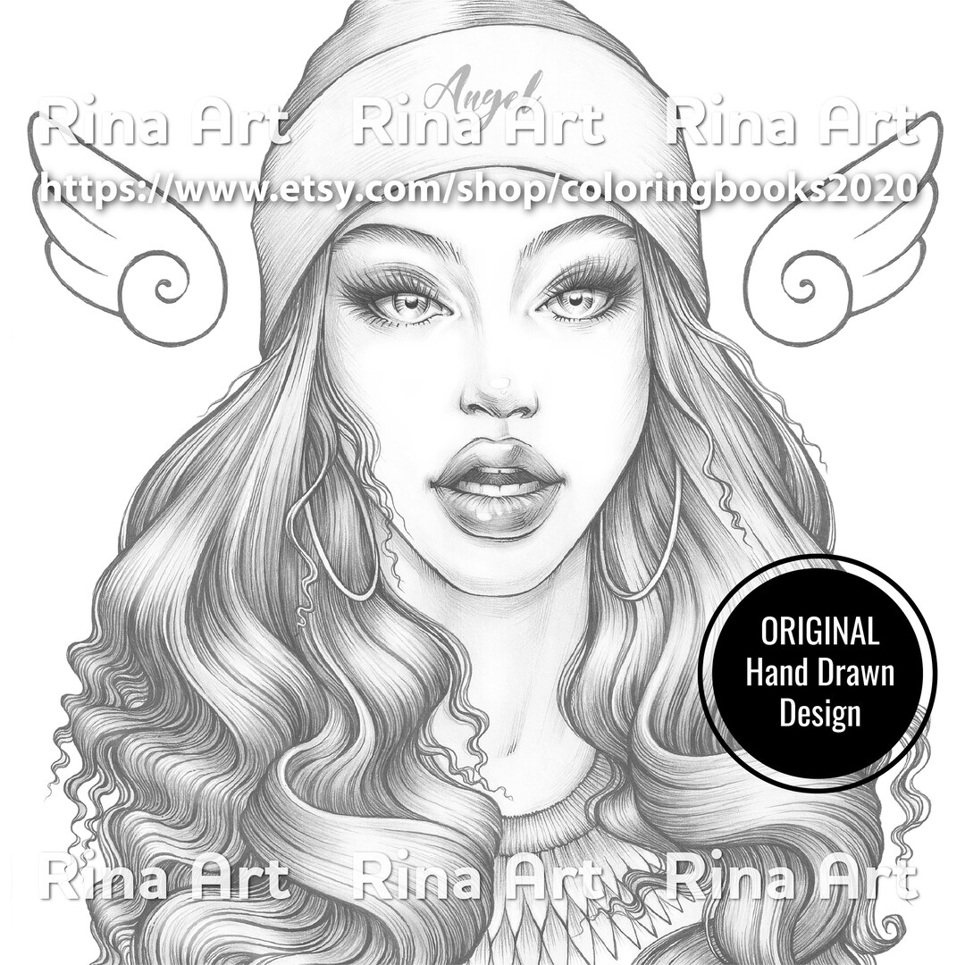 Angel | Coloring Page | Printable Adult Colouring Pages Book | Download ...