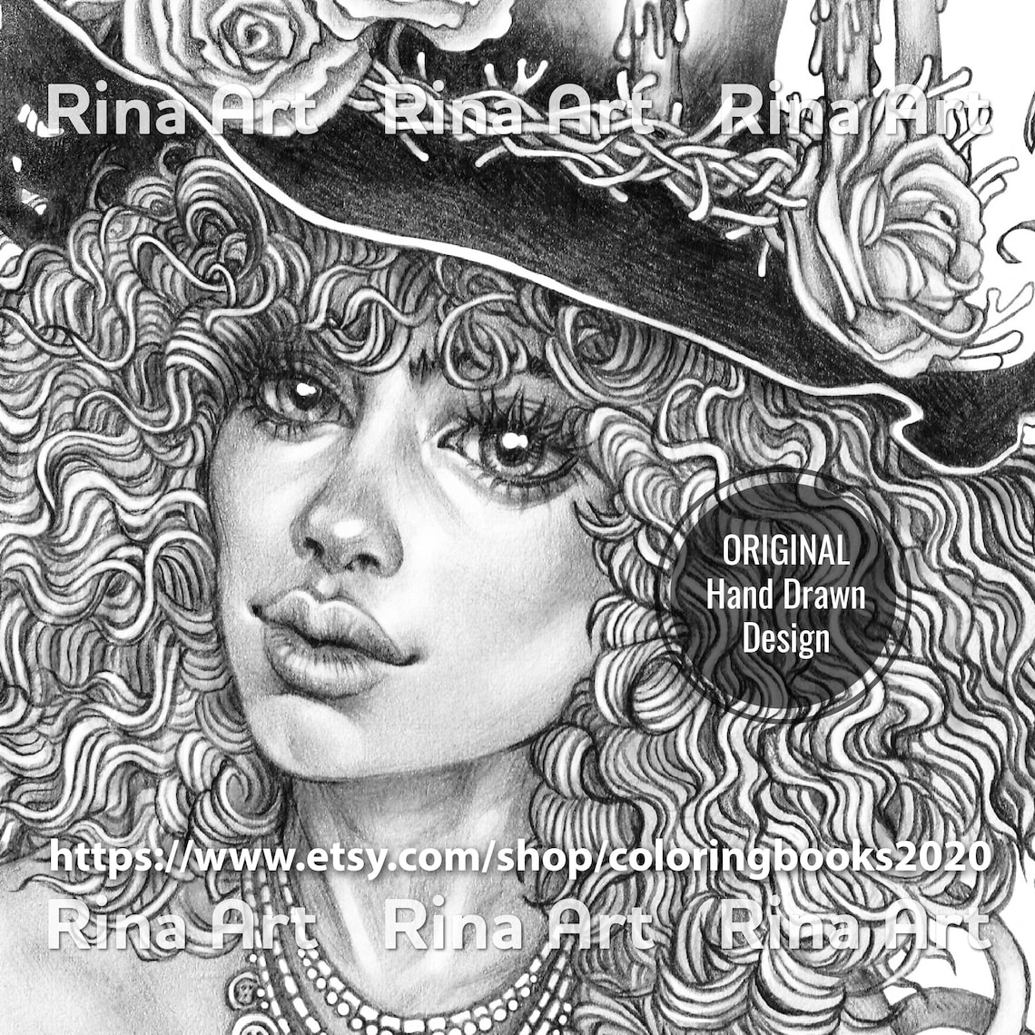 Fortune-teller Coloring Page Printable Adult Colouring - Etsy