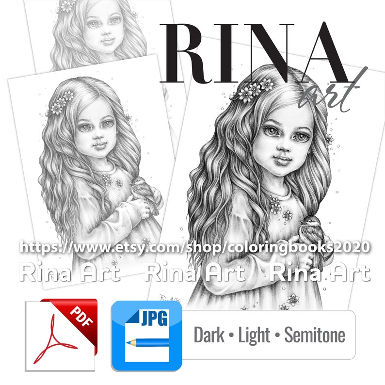 Little Bird | Coloring Page | Printable Adult Colouring Pages Book