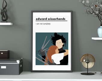 Edward Scissorhands Quote Movie Poster / Print