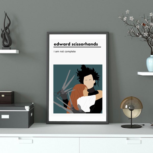 Edward Scissorhands Quote Movie Poster / Print