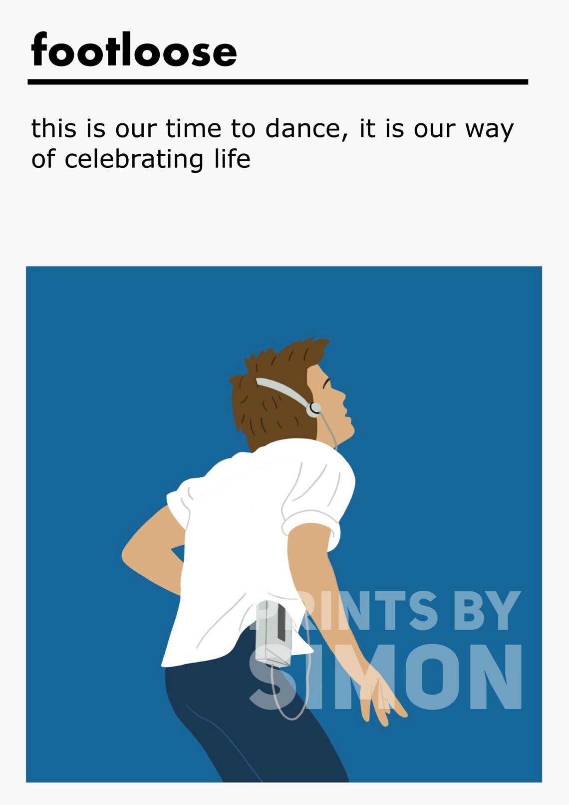Footloose Quote Movie Poster / Print Etsy