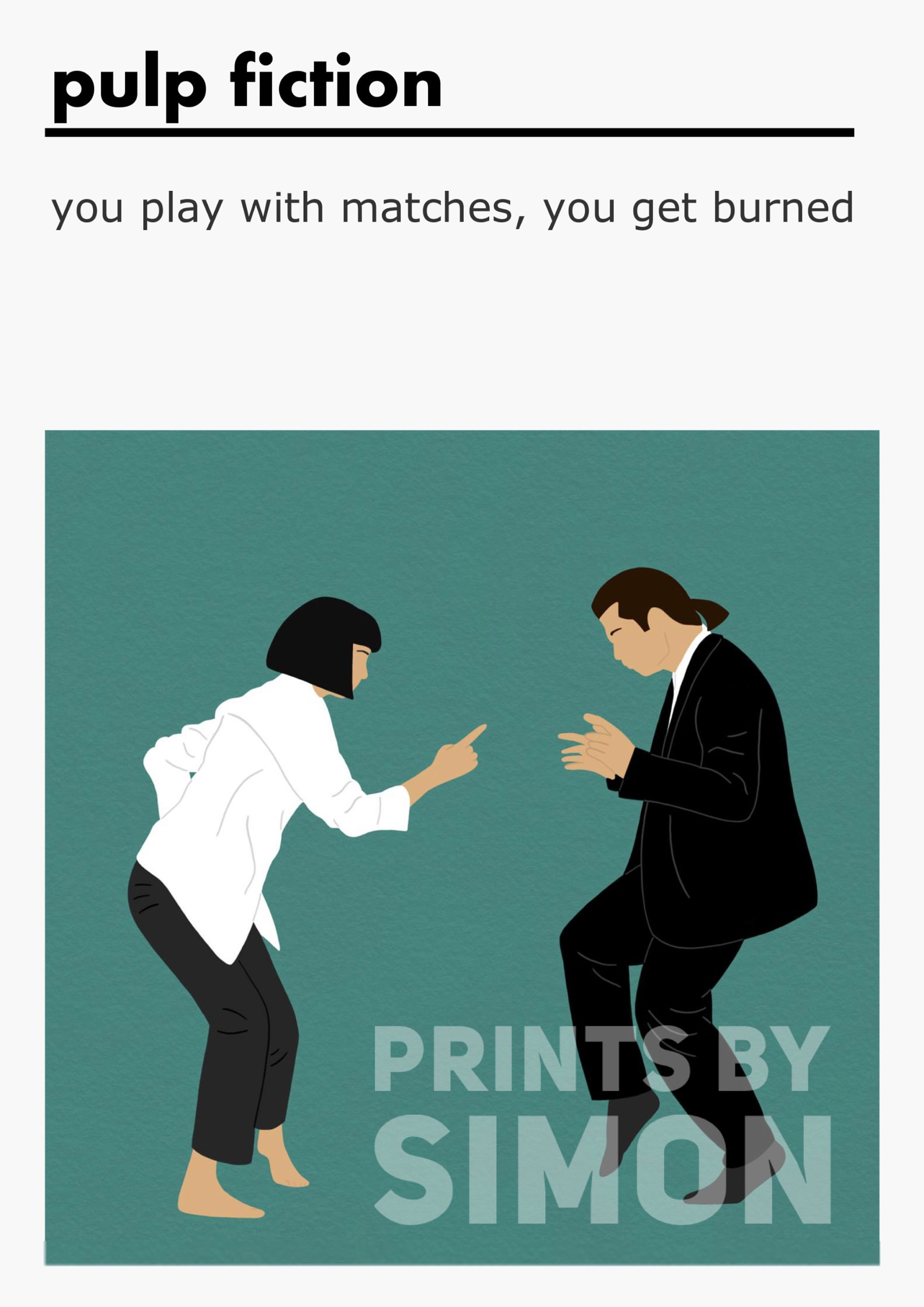 Pulp Fiction Quote Movie Poster