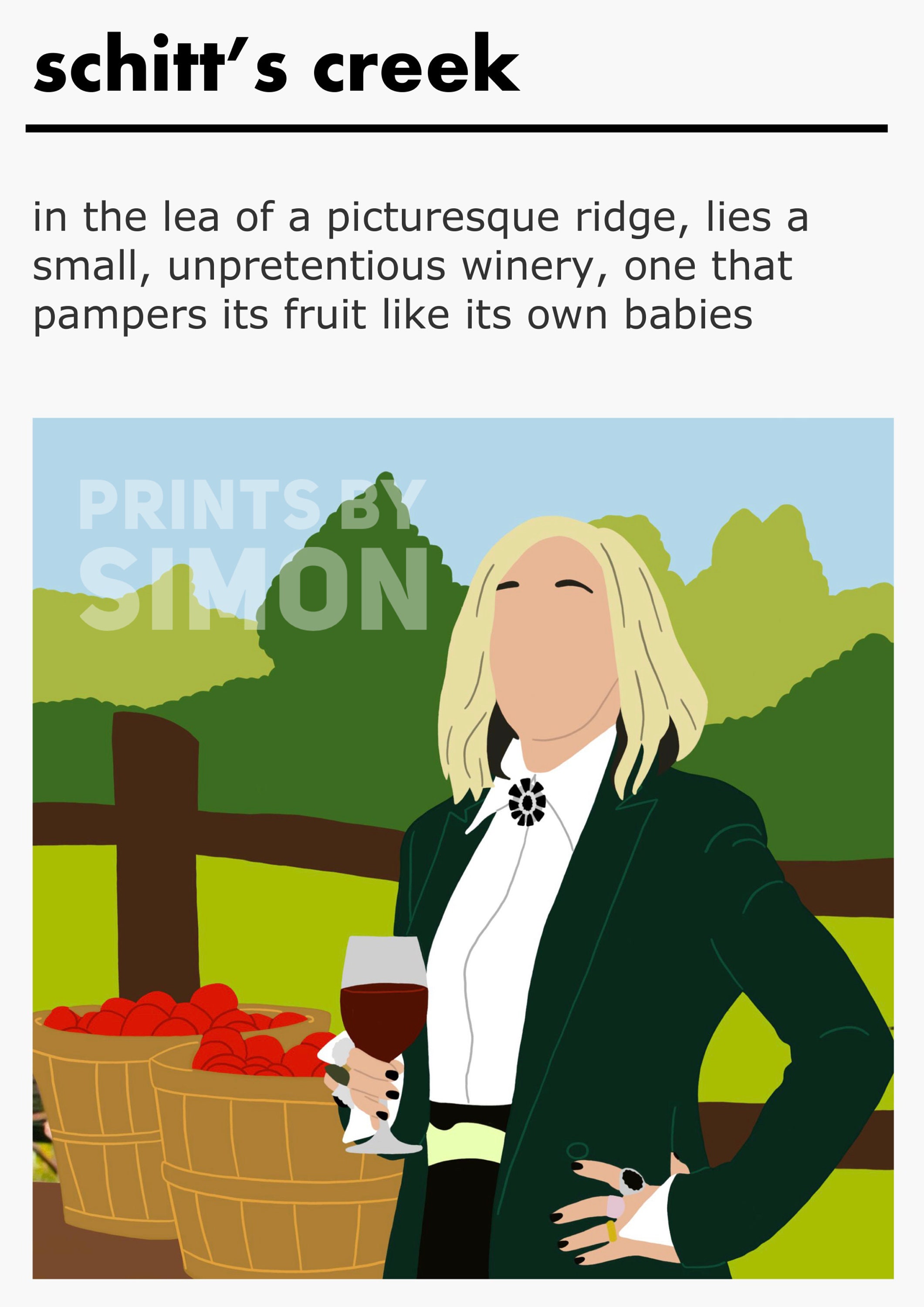 Moira Rose Wine Quote Print / Poster Etsy