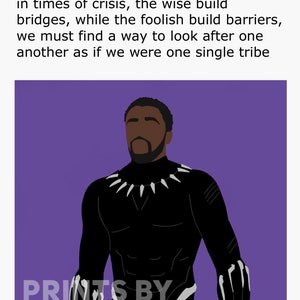 Black Panther Movie Quote Poster / Print image 2