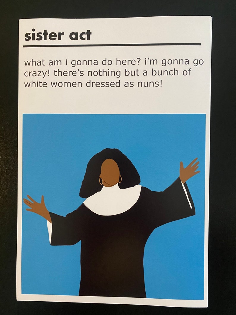 Sister Act Quote Movie Poster / Print | Etsy