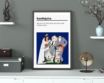 Beetlejuice Film Poster / Print