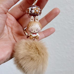 Cute Handcrafted Mini Bag & Phone Charms | 3-inch | Popmart | Figurines | Dimoo | Pucky | Labubu | Hacipupu | Skullpanda | Handpainted