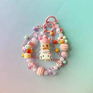 Double Loop Cute Handcrafted Bag & Phone Charms | Pop Beans | Popmart | Figurines | Dimoo | Pucky | Hacipupu | Crybaby | Labubu