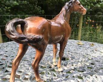 Beswick Swish Tail Horse( Two Holes )early 1st Version Model