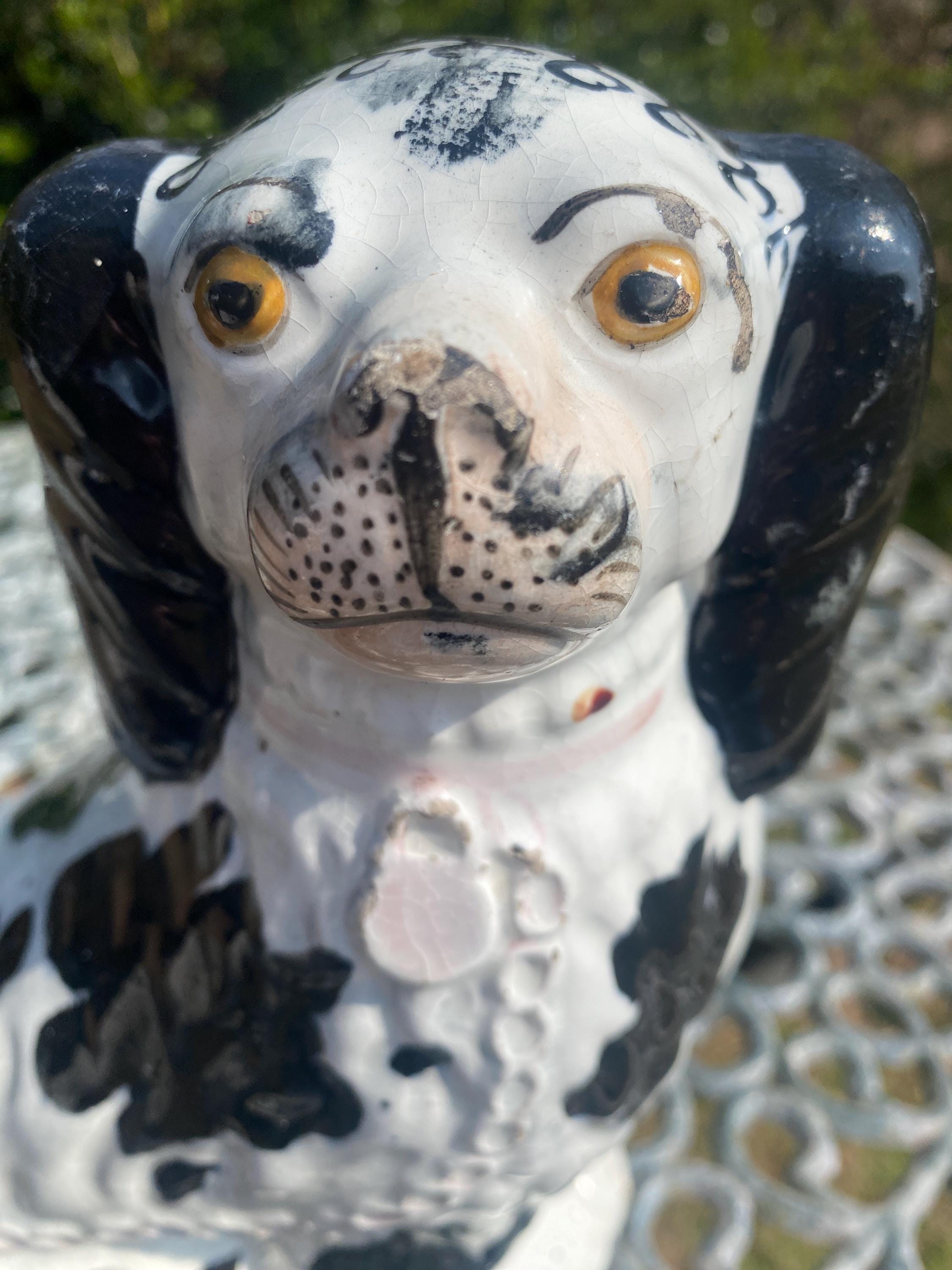 Staffordshire Disraeli Single Dog C1890.10 Inches High - Etsy