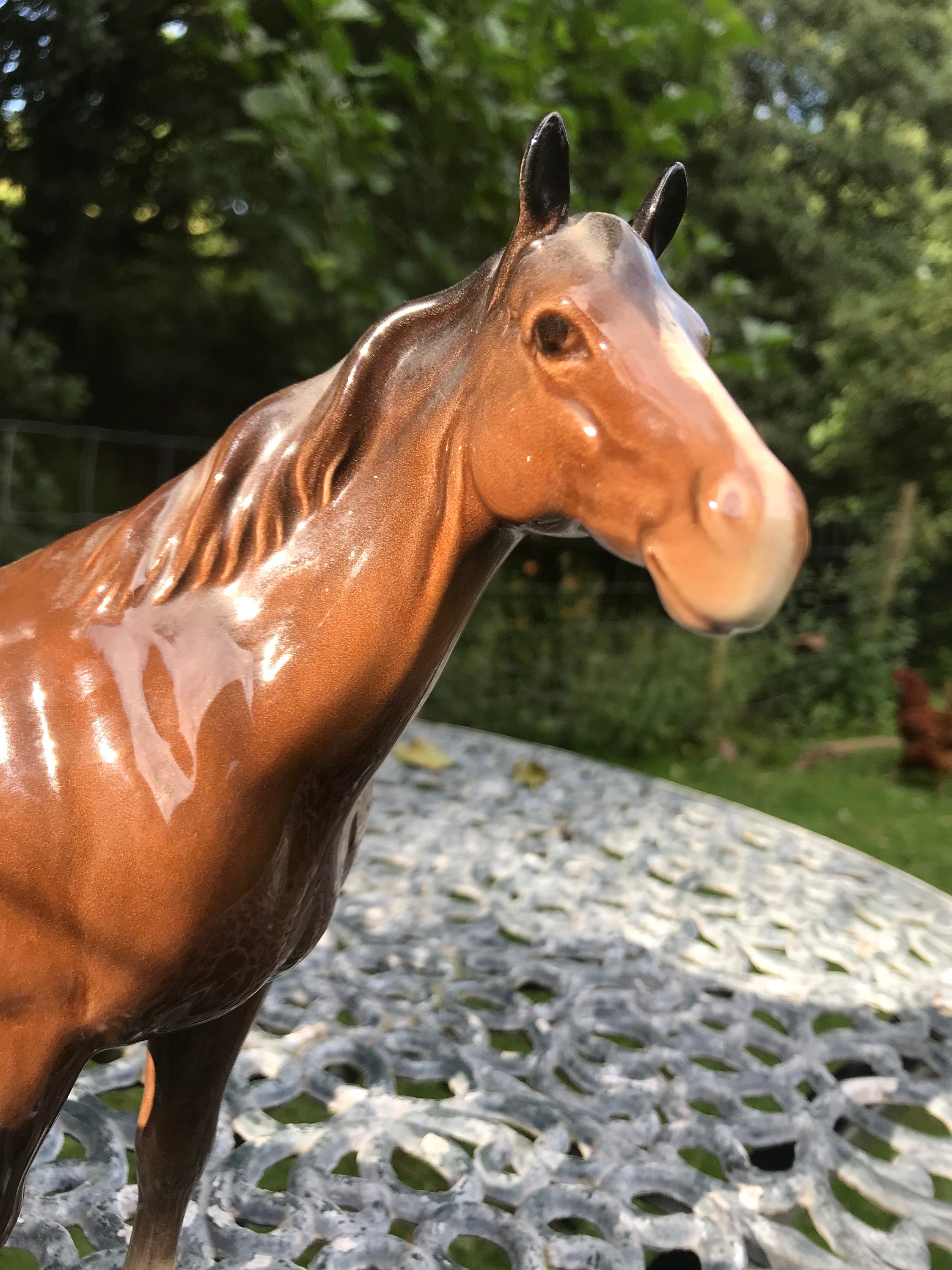 ベスウィック（Beswick）　ベスウィックホース スウィッシュテール Beswick Swish Tail Horse( Two Holes )early 1st Version Model