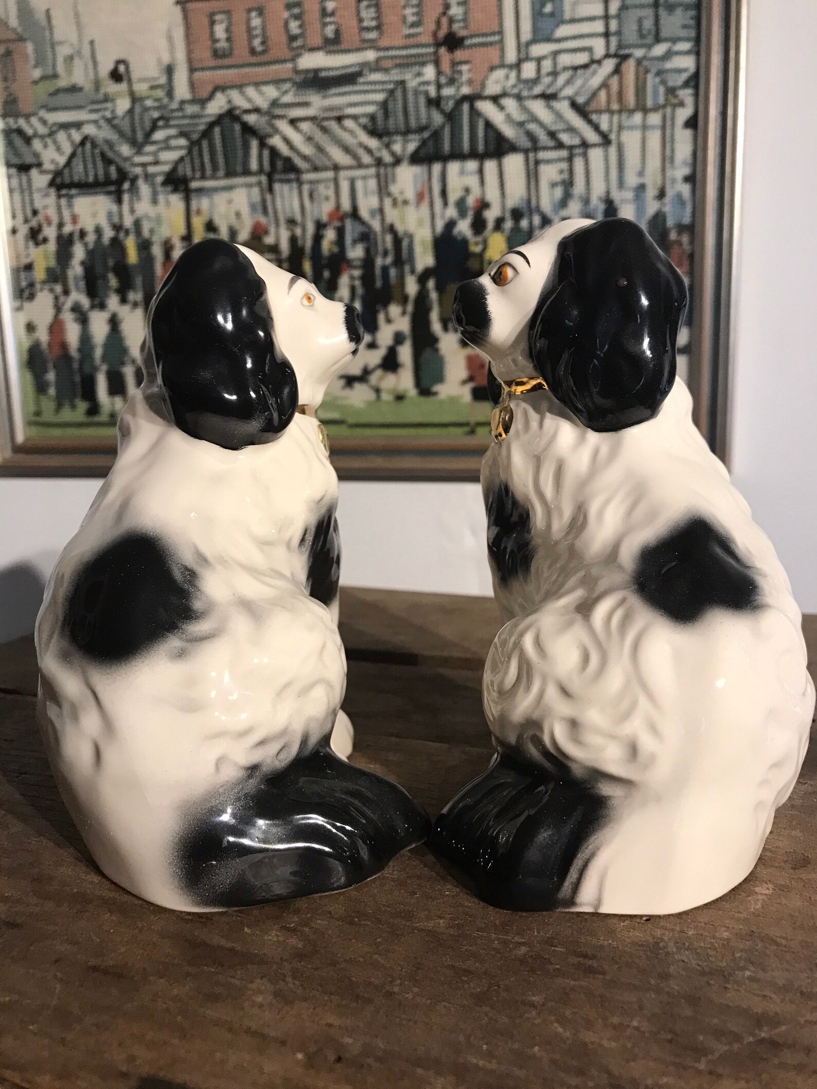 Pair of Beswick Old Staffordshire Dogs Model 1378/6 14 Cm high | Etsy