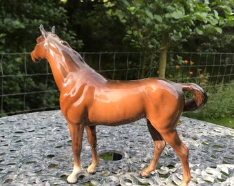 Beswick Swish Tail Horse( Two Holes )early 1st Version Model