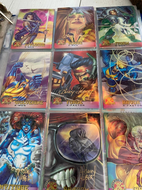 Marvel Fleer Ultra X-men 1995 Complete Set Chromium Cards Marvel Fleer Ultra X-men 1995 Complete Set Chromium Cards