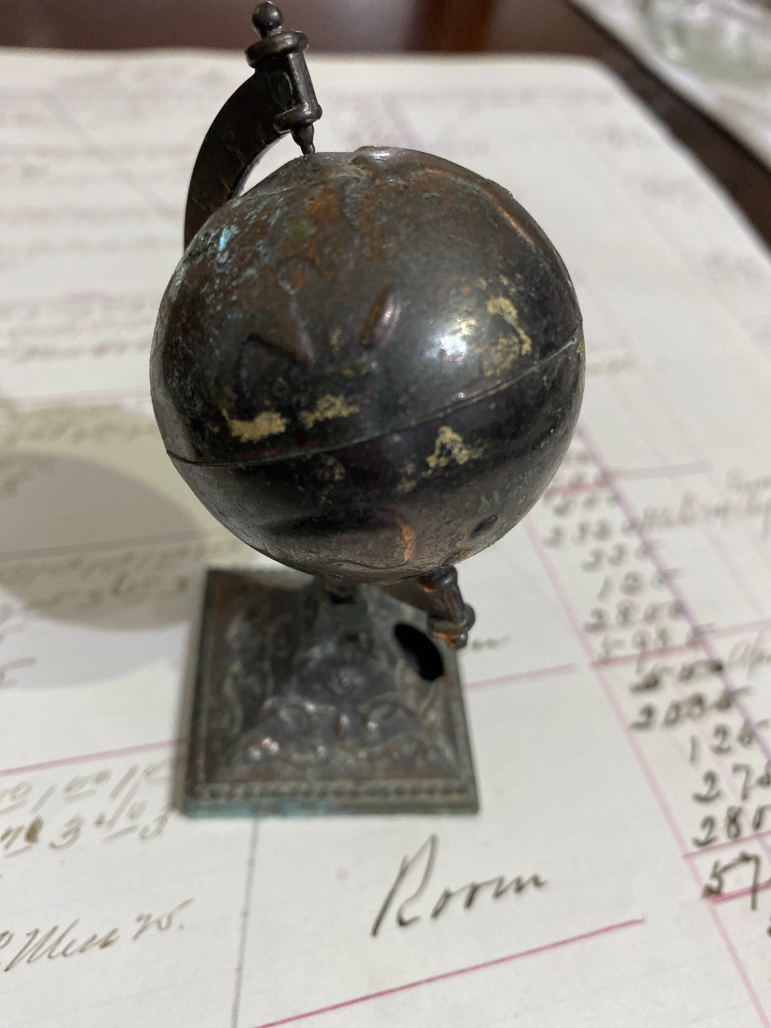 Vintage Globe Pencil Sharpener Diecast 1960s Made in Hong Kong Etsy