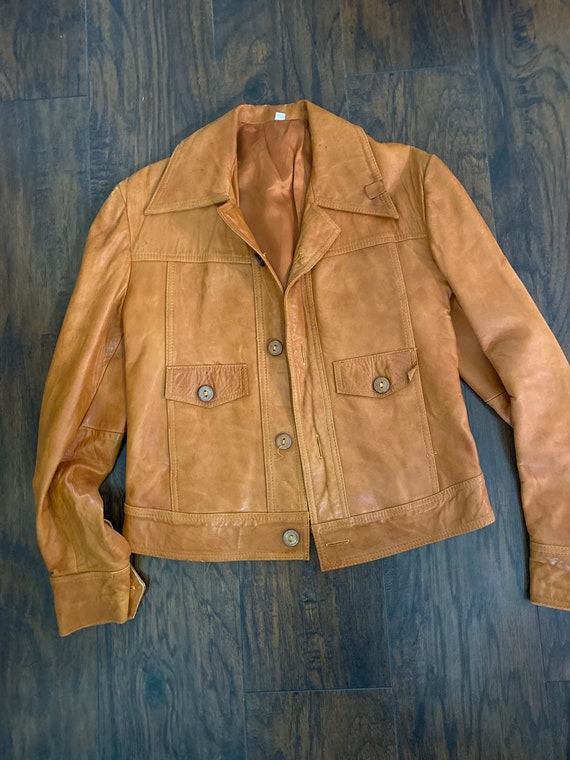 Vintage 1970’s Leather Woodstock Coat