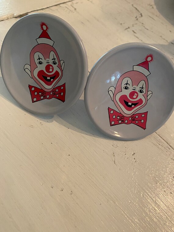 Vintage 1950s Metal Storybook Knobs Etsy