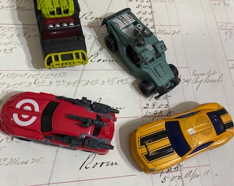 4 Vintage Hasbro Transformers Cars