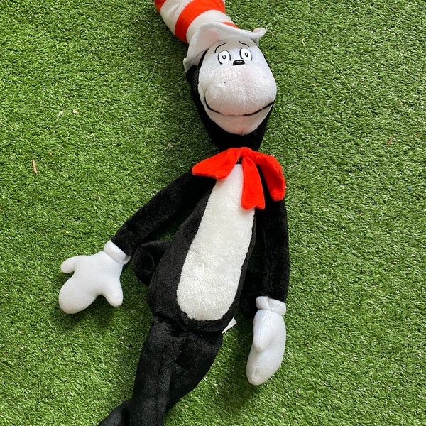 Dr. Seuss The Cat in the Hat Plush 20” Official Movie Merchandise Bendable 2003