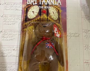 Ultra Rare McDonald’s TY Beanie Baby Britannia the Bear With Multiple Tag Errors