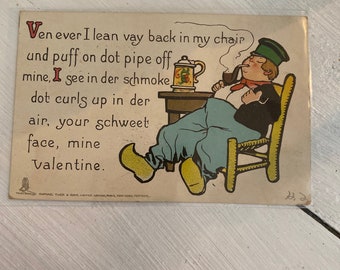 Vintage 1901 Valentine Postcard: Raphael Tuck Series IV
