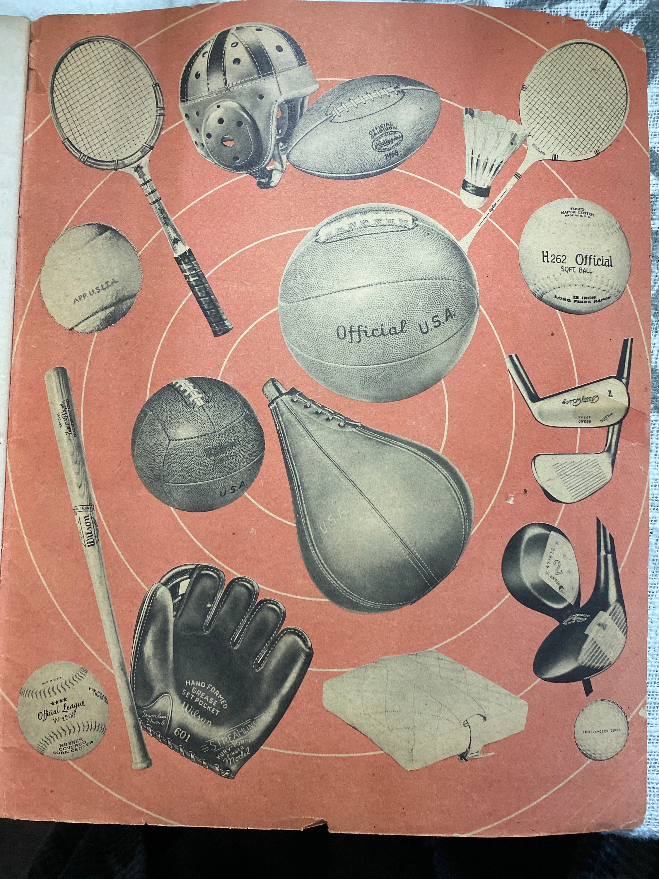 1945 U.S. Sports Rule Book Etsy