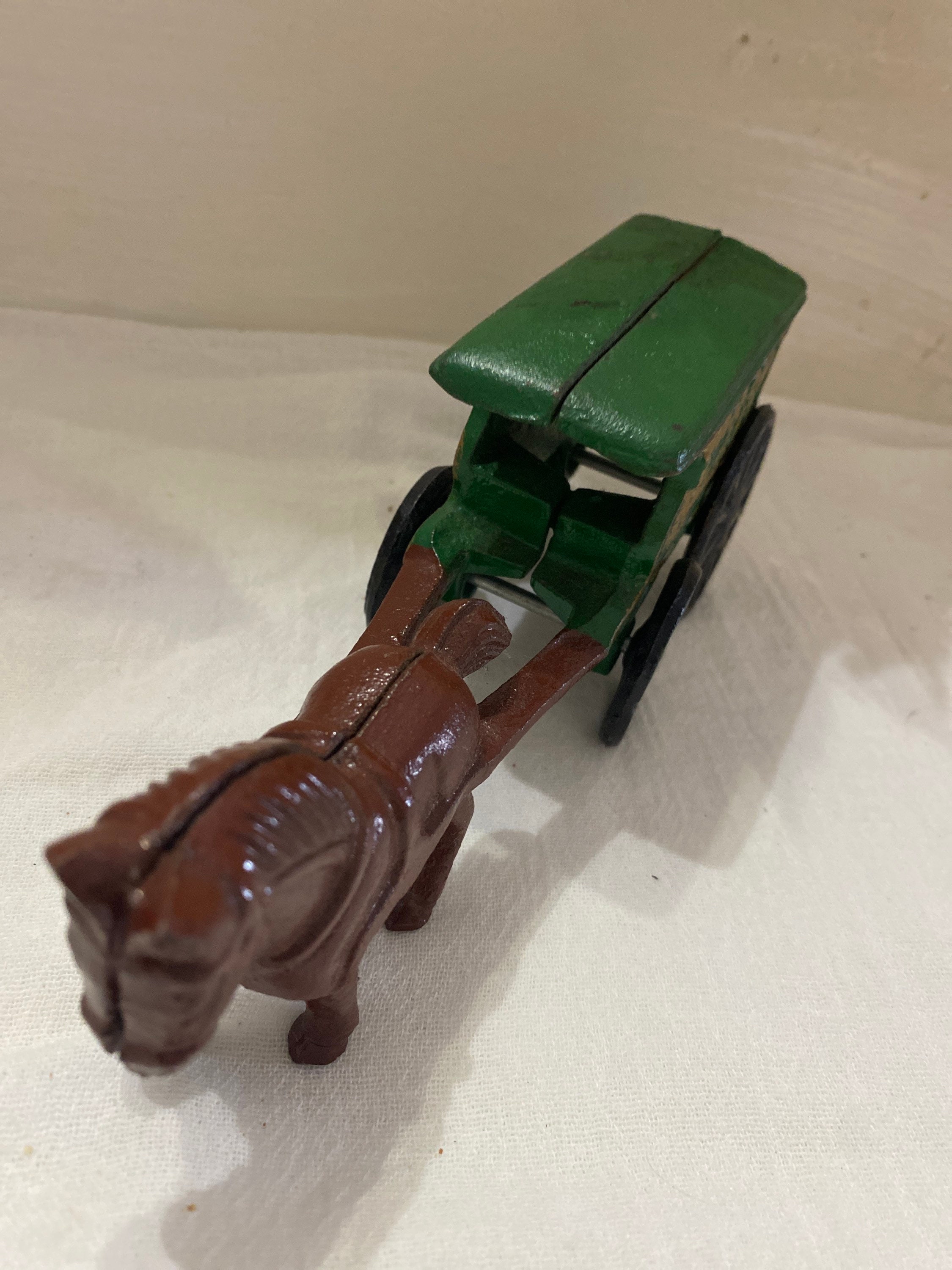 Vintage Cast Iron US Mail Horse and Buggy Etsy