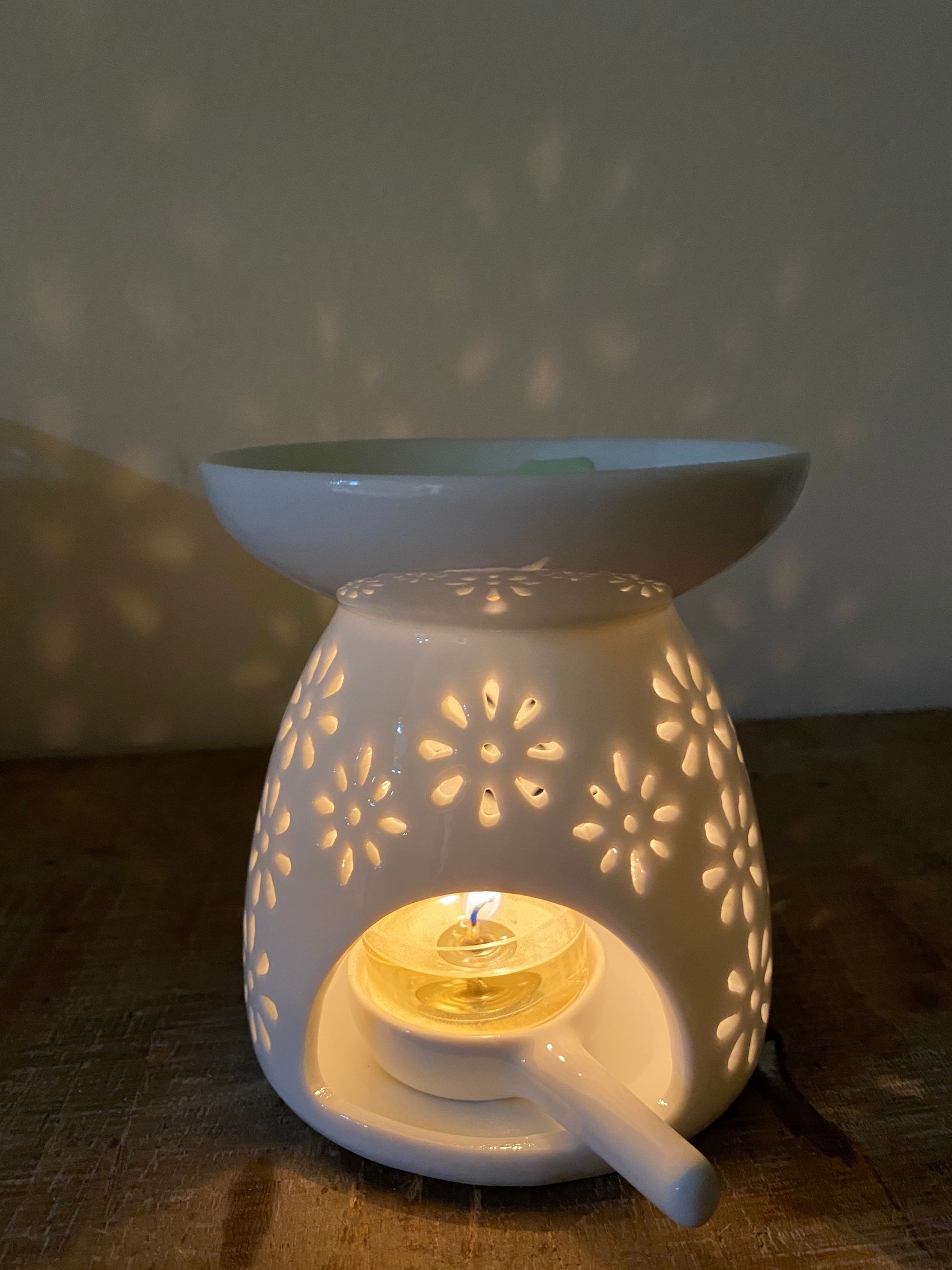 Tea Light Wax Warmer Ceramic Candle Wax Melt NonElectric Etsy