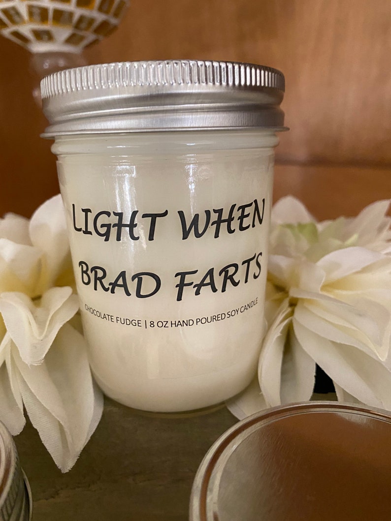 Personalized Gift Fart Candle Light When Name Etsy